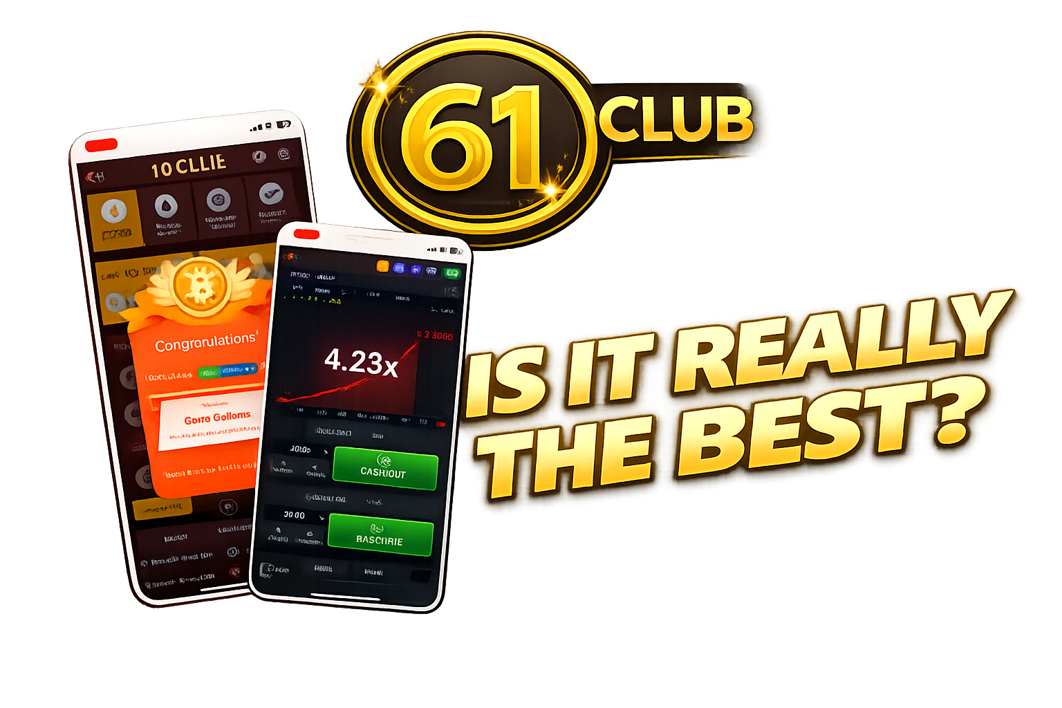 61 Club homepage hero image showing login and register access for the game and lottery guide